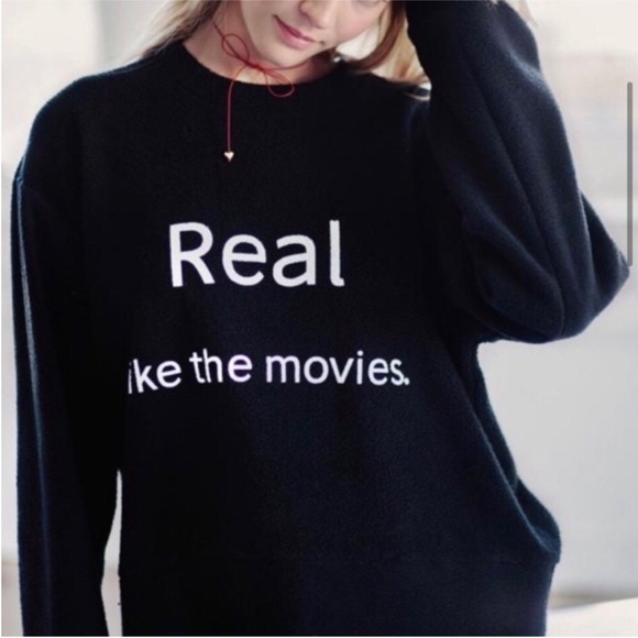 Daydream Nation Real Couch Crasher Fleece Black Oversized Sweatshirt.NWT!Sz M&L - Picture 1 of 12